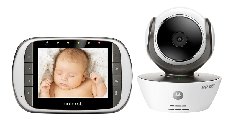 Monitor De Vídeo Para Bebés Cámara De Vigilancia Con Sensor De Temperatura  De 8 Canciones De Cuna Para Interiores Y Exteriores